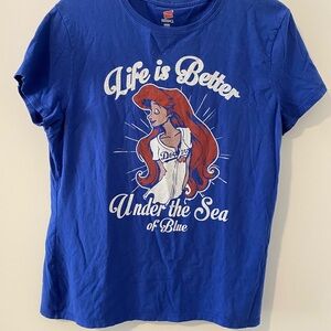 Dodgers Ariel The Little Mermaid Graphic T-Shirt